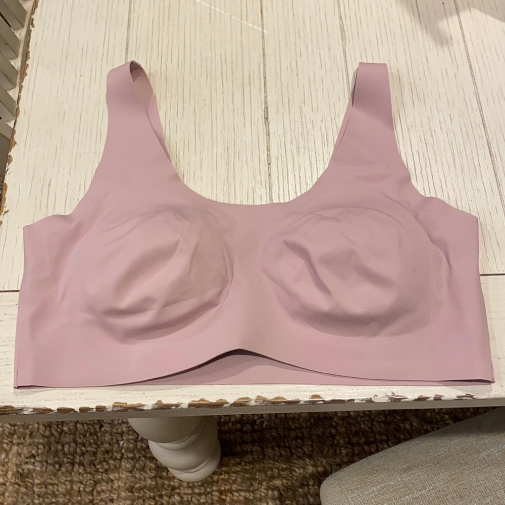 Knix pink luxelift pullover bra M+